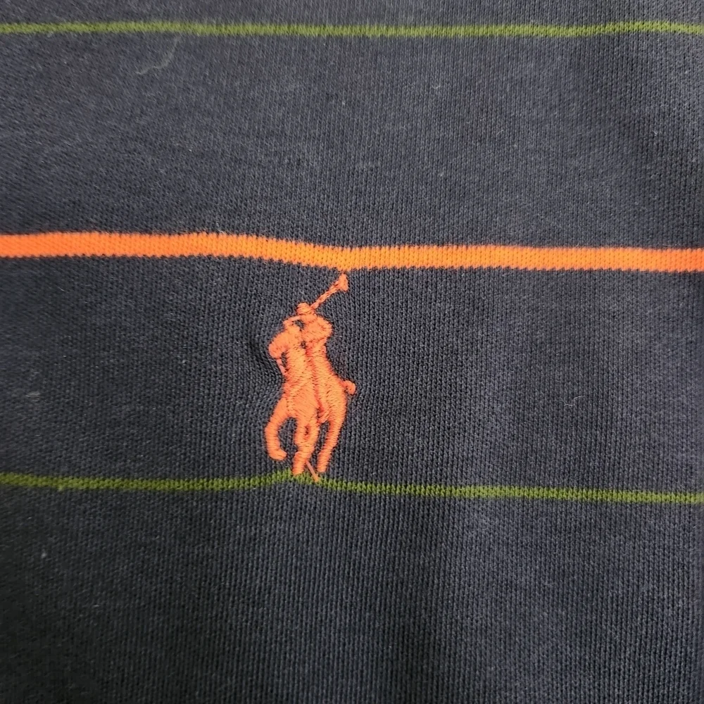 Polo by Ralph Lauren Men's Navy Blue Striped Shirt, Sz XXL